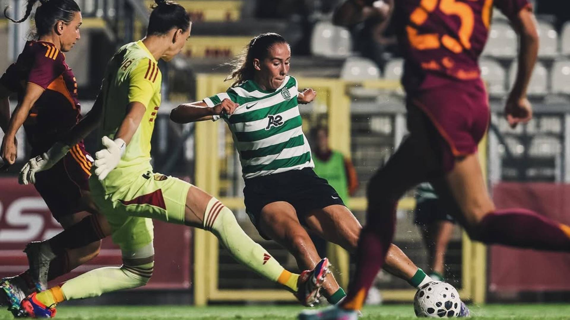 Carolina Santiago brilha na dramática vitória do Sporting sobre a Roma