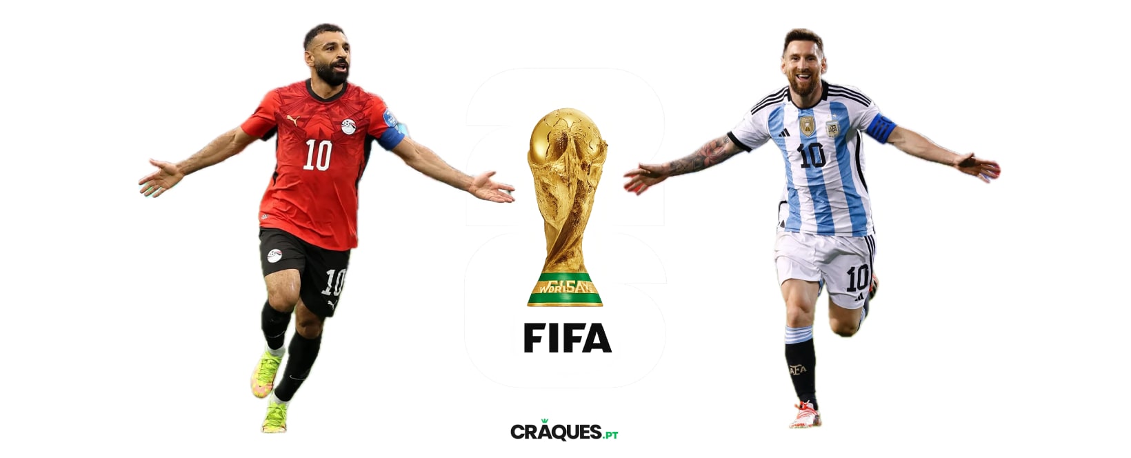 Salah desafia Messi: Egito acredita na surpresa frente à campeã do mundo