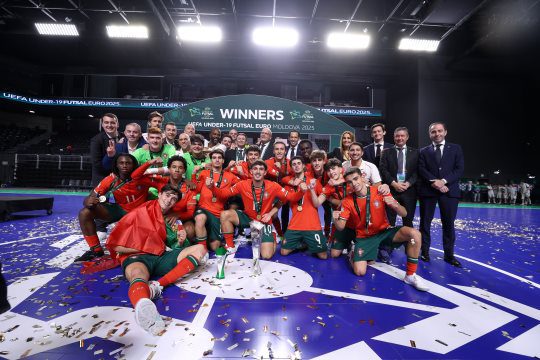 Portugal é bicampeão europeu de futsal sub-19