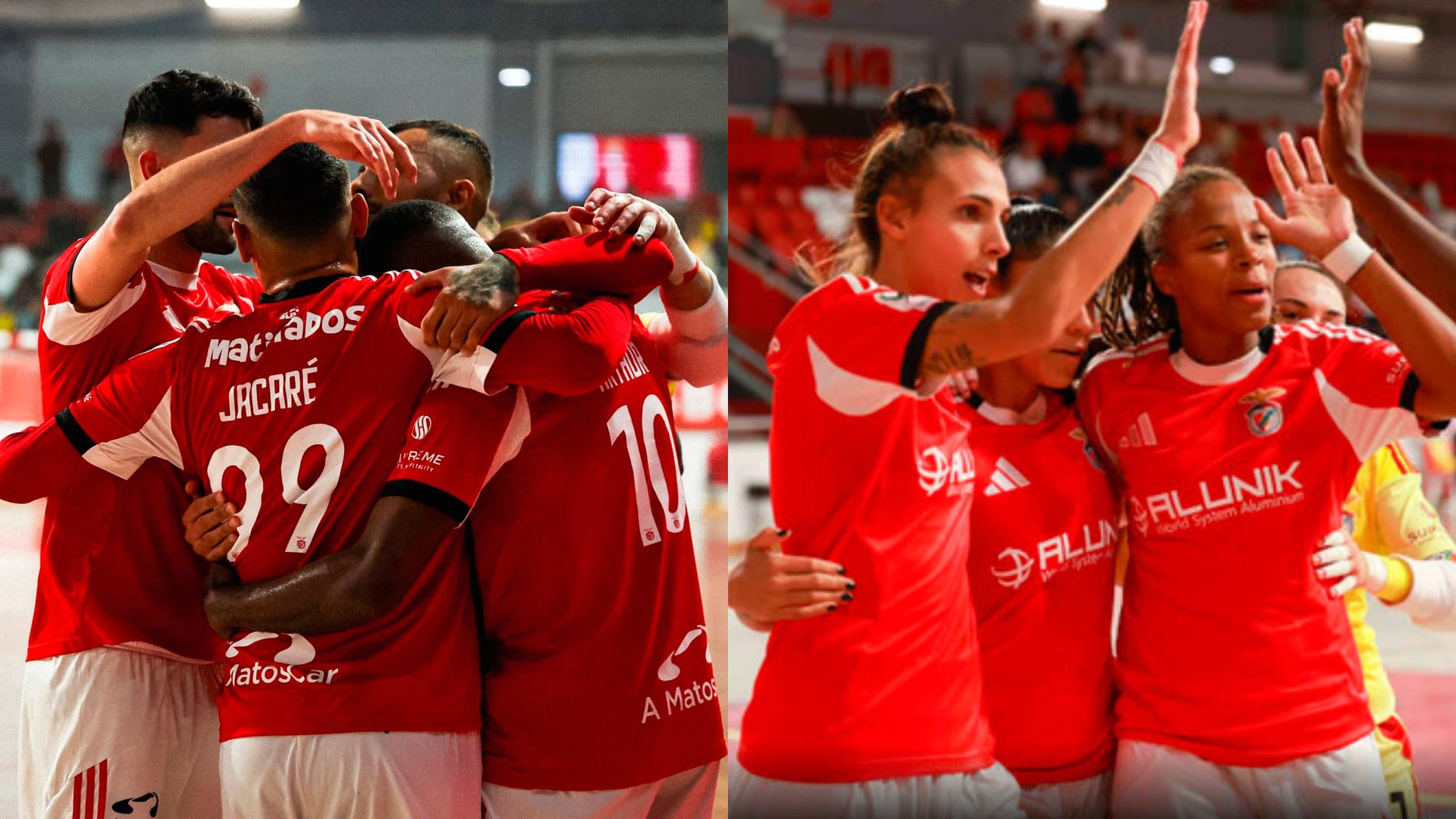 A perfeição no futsal sénior do Benfica: Masculino e Feminino 100% vitoriosos